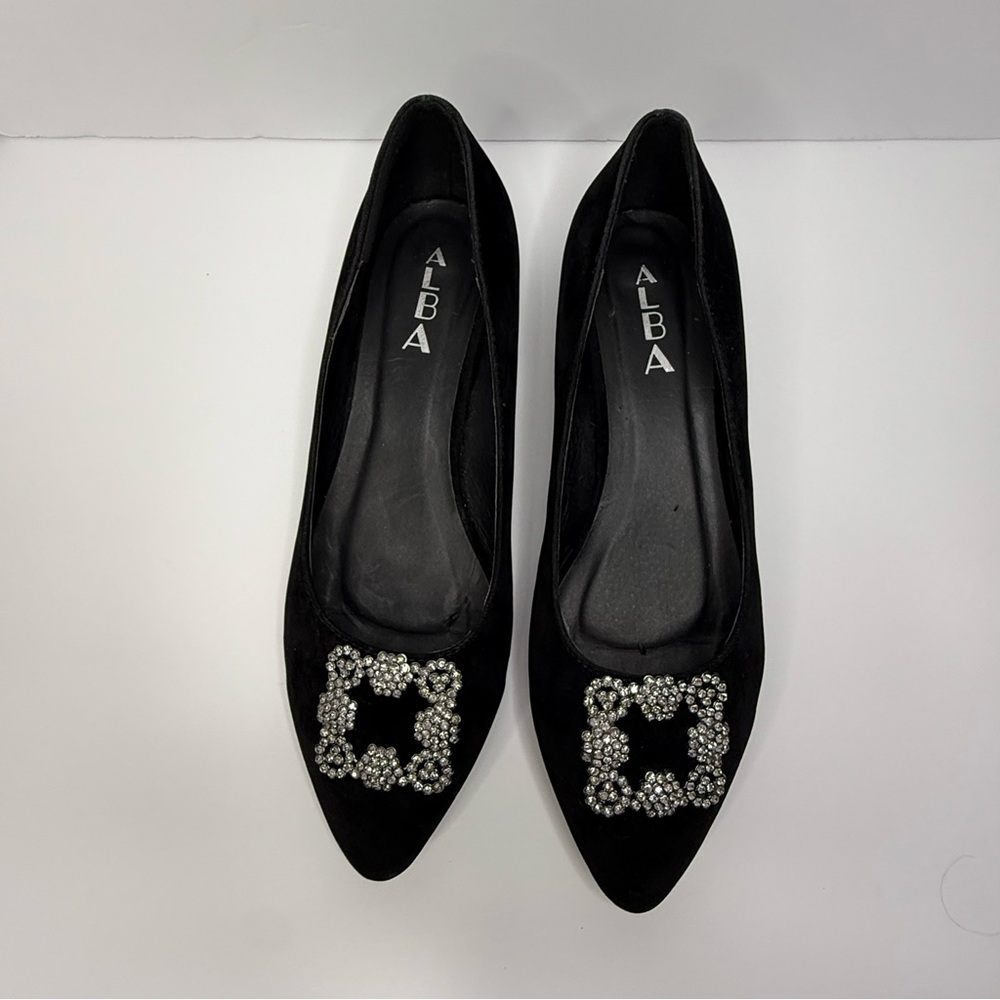 Alba Black Women's Shoes with Embellished Detail